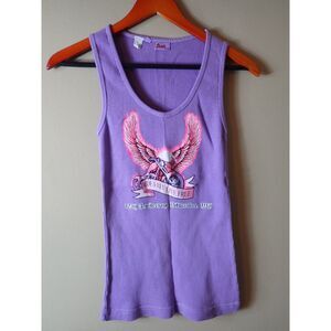 Milwaukee Rally 105th Anniversary Tank Top Purple Biker Motorcycle Medium